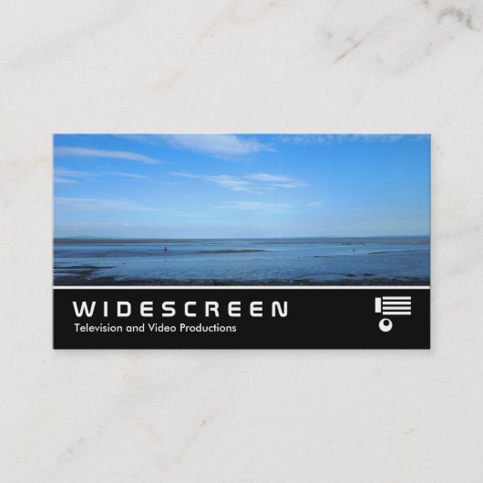 Widescreen 341 - Schweres Estuary in Penarth Visitenkarte (Vorderseite)