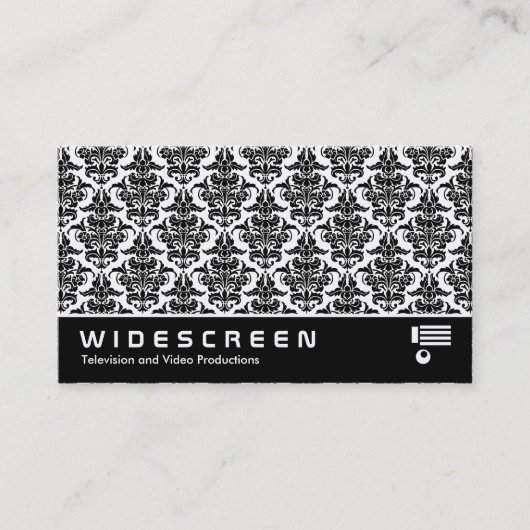 Widescreen 344 - Damask Muster Visitenkarte (Vorderseite)