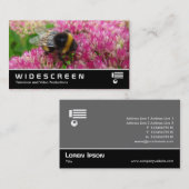Widescreen 349 - Hummel auf Sedum Visitenkarte (Vorne/Hinten)