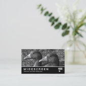 Widescreen 355 - Griechen Gänse B&W Visitenkarte (Stehend Vorderseite)