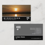 Widescreen 360 - Sunset over Cardiff Bay Visitenkarte (Vorne/Hinten)