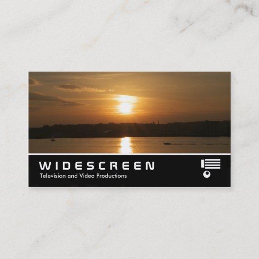 Widescreen 360 - Sunset over Cardiff Bay Visitenkarte (Vorderseite)