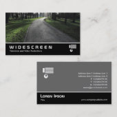 Widescreen 387 - Pfad in einem Park Visitenkarte (Vorne/Hinten)