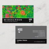 Widescreen 395 - Psychedelic Blume Bed. Visitenkarte (Vorne/Hinten)