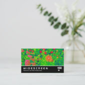 Widescreen 395 - Psychedelic Blume Bed. Visitenkarte (Stehend Vorderseite)