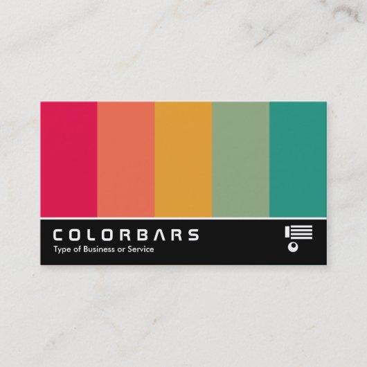 Widescreen Colorbars 02 Visitenkarte (Vorderseite)