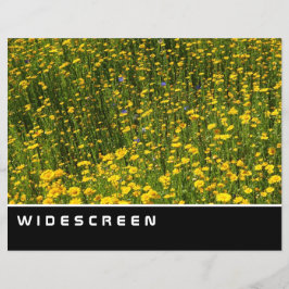 Widescreen - Feld der gelben Milchprodukte Flyer