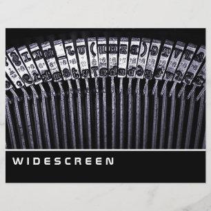 Widescreen - Schreibmaschine Flyer
