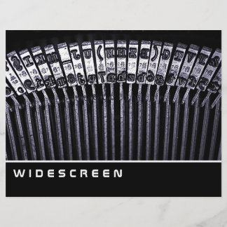 Widescreen - Schreibmaschine Flyer