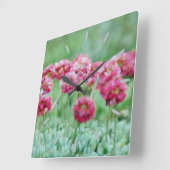Widflowers Quadratische Wanduhr (Winkel)