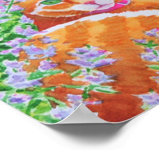 Widget auf dem Gartenpfad Poster (Ecke)