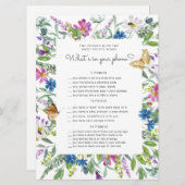 Widlfloral floral Baby Showhandy Spielkarte (Vorne/Hinten)