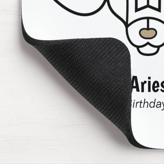 Widmt den Widder schwarzen Gold zur Personalisieru Mousepad (Ecke)