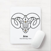Widmt den Widder schwarzen Gold zur Personalisieru Mousepad (Mit Mouse)