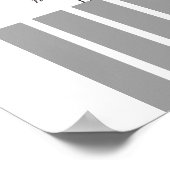 Widmungszitat Motivationskunst Minimal Art Poster (Ecke)