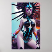 Widow Queen of the Scrum Run Poster (Vorne)