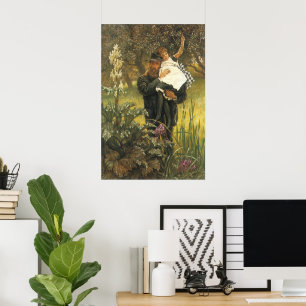 Widower von Tissot, Vintages Viktorianisches Portr Poster