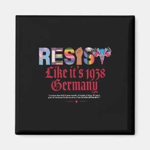 Wie 1938 lebt Deutschland Vintage Frauenrechte Magnet