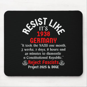 Wie 1938 wohnt Deutschland _2 Mousepad