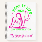 Wie 2025: Yoga Cat Fun Notizblock (Vorderseite)