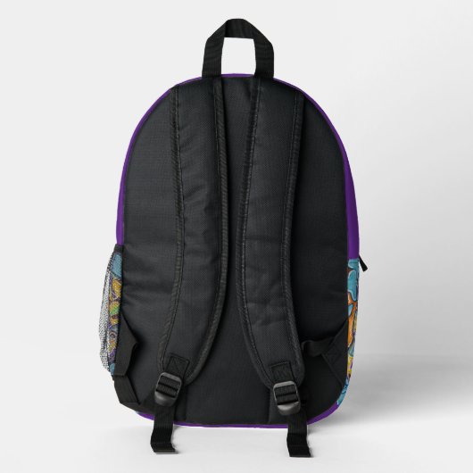 Wie Affen? Bedruckter Rucksack (Rückseite)