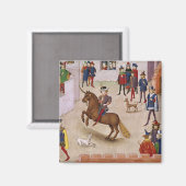 Wie Alexander der Große Bucephalus montiert hat Magnet (Vorderseite/Rückseite)