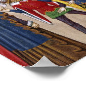 Wie Alexander der Große Bucephalus montiert hat Poster (Ecke)