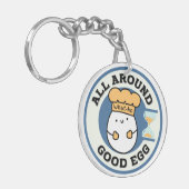 Wie, alles um gutes Ei Schlüsselanhänger (Vorderseite links)