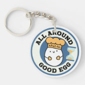 Wie, alles um gutes Ei Schlüsselanhänger (Vorderseite)