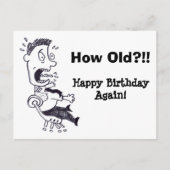 Wie alt Geburtstagskarte Postkarte (Vorderseite)