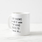 Wie alt ich bin kaffeetasse (Vorderseite Links)