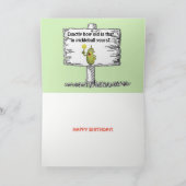 Wie alt in Pickleball Years? Karte (Innenseite)