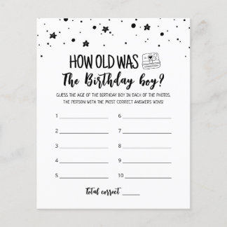 Wie alt ist das Geburtstagsjunge Birthday Party-Sp