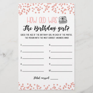 Wie alt ist das Geburtstagsmädchen Birthday Party-