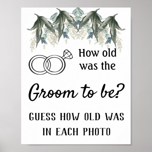 Wie alt sollte der Groom sein? Blumen Poster (Vorne)