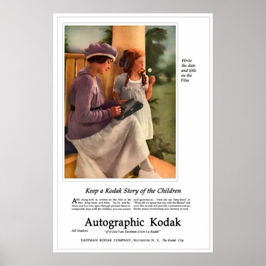 Wie alt war Betty damals? Circa 1919. Poster (Vorne)