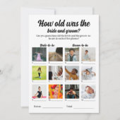 Wie alt war das Braut- und Bauernspiel Hochzeitssp Karte (Vorderseite)