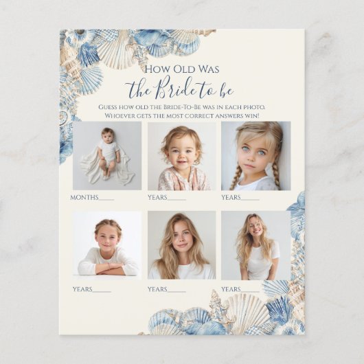 Wie alt war das Brautparty? (Vorderseite)