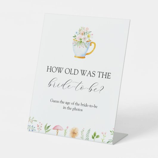 Wie alt war das Brautparty Brie to Be Game? Sockelschild (Vorderseite)