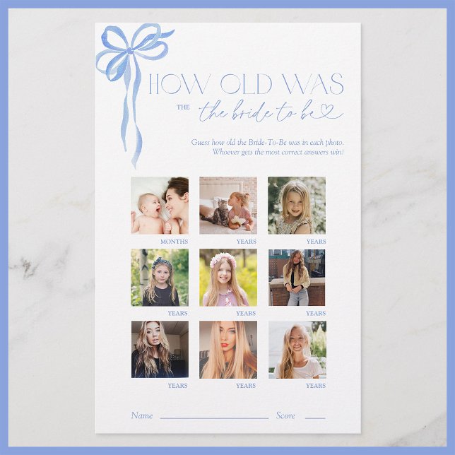 Wie alt war das Brautparty der Blauen Bow (Von Creator hochgeladen)