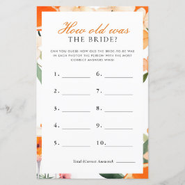 Wie alt war das Brautparty der Braut Aperol Spritz