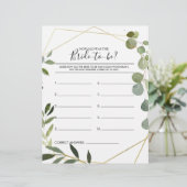 Wie alt war das Brautparty-Spiel? (Stehend Vorderseite)