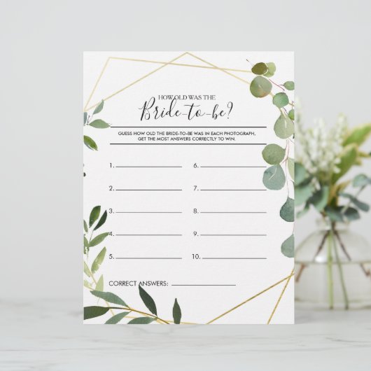 Wie alt war das Brautparty-Spiel? (Stehend Vorderseite)