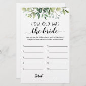 Wie alt war das Brautspiel? (Vorne/Hinten)