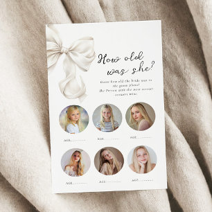 Wie alt war das Bride Brautparty Game?