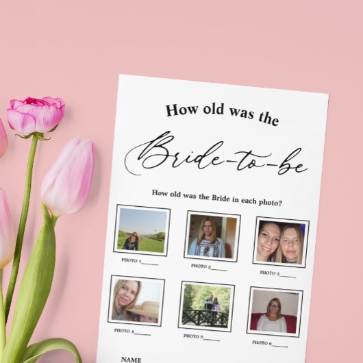 Wie alt war das Bride Brautparty Game?