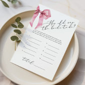 Wie alt war das elegante Spiel der Braut Pink Bow