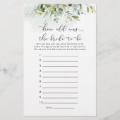 Wie alt war das zukünftige Spiel? (Vorderseite)