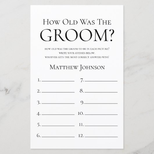 Wie alt war der Garten? (Vorderseite)