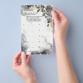 Wie alt war die Black&Gold Rose Showgame Card? Flyer (Handgriff)